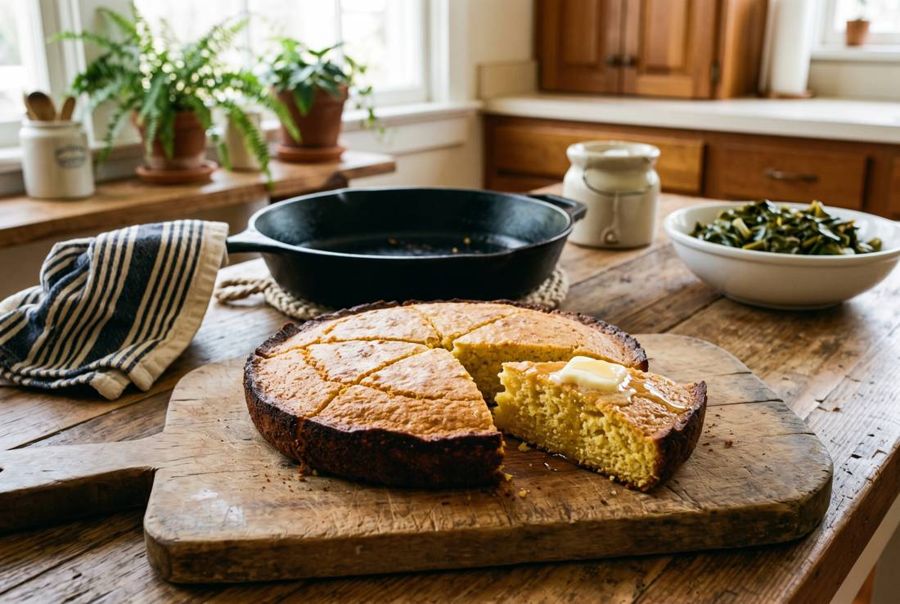 Skillet cornbread