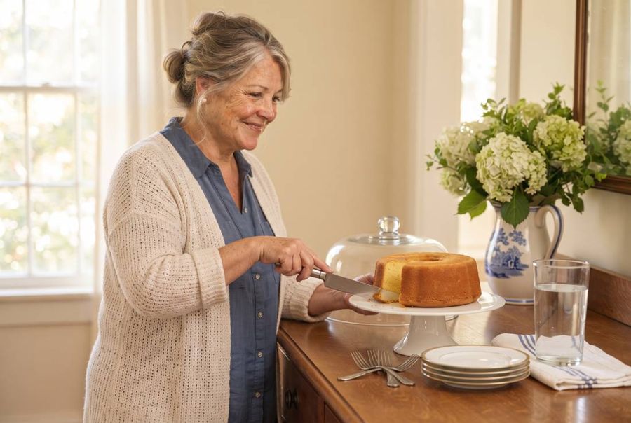 Pound cake for company